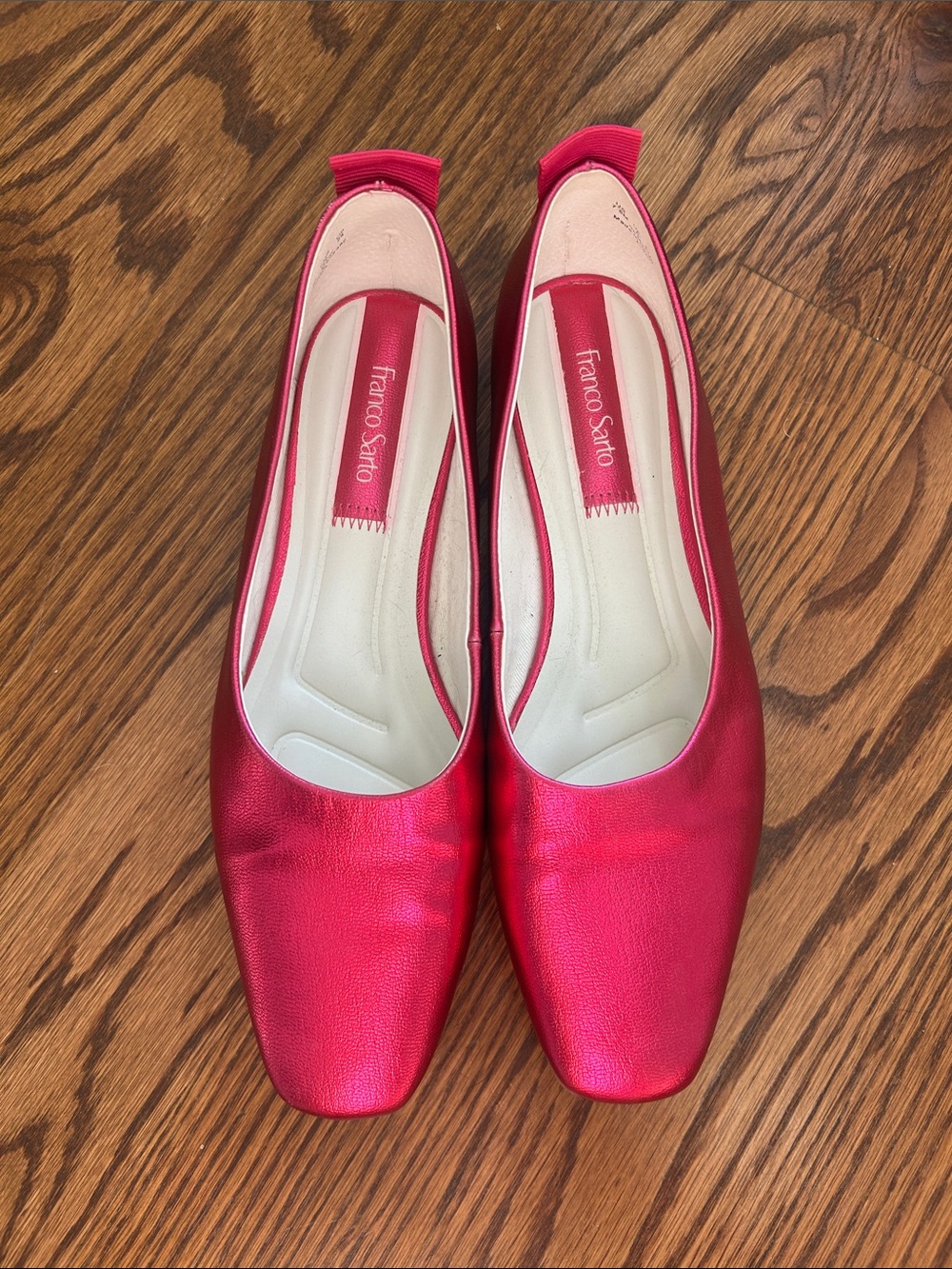 Franco Sarto Metallic Fuchsia Ballet Flats - Picture 4 of 7